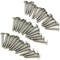 40 Piece Truss Head Screw Set for Dock Bumper Installation Marine Grade Stainless Steel 10 x 1-1/4 Inches SS