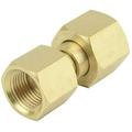 XINGYHENG Hex Brass Female Pipe Fitting Thread Straight Pressure Reducing Valve Connector CGA-320 to CGA-580 - CO2 Reducing Pipe Nut Fittings NPT1/4 Tank to Argon Pressure Regulator