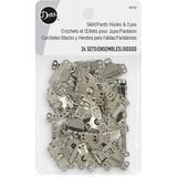 Dritz Hooks & Eyes Nickel Fasteners Skirts/Pants 24 Sets