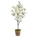 Nearly Natural 6 Cherry Blossom Artificial Tree in Farmhouse Planter - 14.5