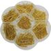 Chenkou Craft 700pcs Assorted of 7 Sizes Gold Mix Eye Pins for Jewelry Making (Gold Mix)