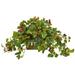 Nearly Natural Deluxe Raspberry Artificial Plant in Decorative Planter - h: 16 in. w: 37 in. d: 16 in