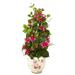 Nearly Natural 25 Bougainvillea Artificial Climbing Plant in Floral Vase