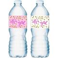 20 Pink Itâ€™s a Girl Oh Baby Water Bottle Labels; Baby Shower Set of 20 Waterproof Water Bottle Wrappers Decorations; Pink and White.