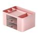 Stiwee Desk Organiser 5 Compartments Plastic Table Organiser With Drawer Multifunctional Desk Organiser Pen Holder For Pens Office Home School Writing Case Stationery