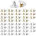 Mr. Pen- Bullet Clutch Earring Backs with Pad 76 pcs Gold & Silver Rubber Earring Backings Earring Backs for Studs Earring Backs Replacements Pierced Earring Backs Earring Stoppers.