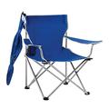 YJTONWIN Foldable Beach Chair with Detachable Umbrella Armrest Blue