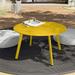 Patio Coffee Table Round Patio Side Table Coffee Table Modern Stylish Living Room Outdoor Home Decor Versatile Yellow