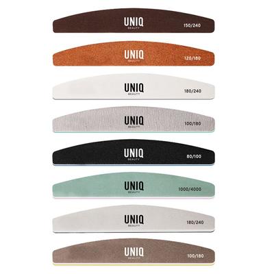 UNIQ - Multi-Grit Halbmond Nagelfeilen- und Puffer-Kit Nagelpflege 8 ct 8 Stück