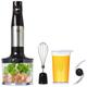 HOMCOM Hand Blender 1000W w/ Measuring Jug Egg Whisk Grinder Bowl Beaker