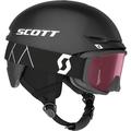 Scott Kinder Keeper 2 Skihelm + Witty Skibrille Set (Größe 53-56CM, schwarz)