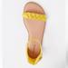 Torrid Shoes | Braided Flat Sandal (Ww) Size 10 Torrid Nwt | Color: Tan/Yellow | Size: 10