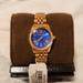 Michael Kors Accessories | Michael Kors Lexington Mini Watch, Blue Dial W/ Rosegold Tone Stainless Steel | Color: Blue/Gold | Size: Os