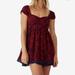 Free People Dresses | Free People Tabitha Dress Size Xs | Color: Blue/Red | Size: Xs