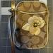 Coach Bags | Coach Embroidered Flower Wristlet/Coinpurse, Good Condition! | Color: Cream/Tan | Size: Os