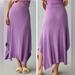 Anthropologie Dresses | Anthropologie Sundry Ribbed Relaxed Slit Skirt, Size Xs | Color: Purple | Size: Xs
