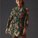 Anthropologie Dresses | Anthropologie 1x Green Motif Paisley Print Button Front Tunic Mini Dress | Color: Green/Pink | Size: 1x
