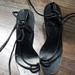 Gucci Shoes | Gucci X Tom Ford Black Leather Block Heel Sandals Shoes 40 | Color: Black | Size: 40eu