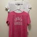 Under Armour Tops | 2 Women’s Under Armour Shirts | Color: Pink/White | Size: L