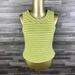 J. Crew Tops | J.Crew Crew Neck Back Zip Sleeveless Green Piet Tweed Casual Top Women's Size 2 | Color: Green | Size: 2