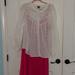 Torrid Tops | 2 Nwt Cotton Clip Dot Lace Trim Top Cloud Dance 1x & Barbie Pink Dress Under Top | Color: White | Size: 1x