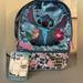 Disney Accessories | Disney’s Lilo & Stitch Girls 4 Piece Backpack Set | Color: Blue/Purple | Size: Osg
