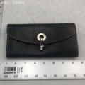 Kate Spade Bags | Kate Spade New York Womens Black Pebbled Leather Flap Classic Wristlet Wallet | Color: Black | Size: Os