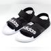 Adidas Shoes | Adidas Adilette Core Slides Black White 3 Stripe F35416 Sandals Men’s Size 11 | Color: Black | Size: 11