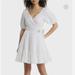 Lilly Pulitzer Dresses | Lilly Pulitzer White Iralee Linen Wrap Dress Nwt Size 10 | Color: White | Size: 10