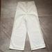 Madewell Pants & Jumpsuits | Madewell Sailor Pants 98% Cotton Canvas Button Fly High Waisted High Rise White | Color: Cream/White | Size: 25p