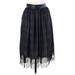 Zara Basic Casual Midi Skirt Calf Length: Black Bottoms - Women's Size X-Small