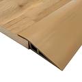 Floor-Transition-Strip Vinyl-Door-Threshold-Strips 72 inch, Threshold 1/2'' ~ 3/5'', Thresholds for Doorways, Edge-Reducer Threshold-Transition-Strip for Door/Carpet/Tile/Floor (Brown)