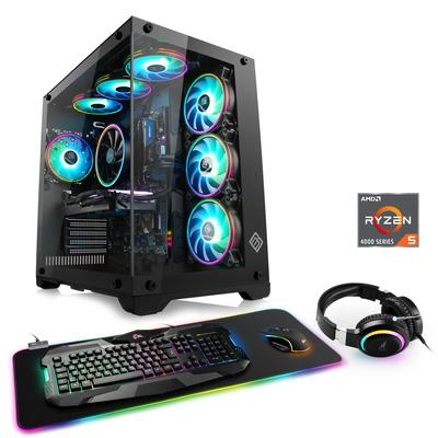 CSL Gaming-PC "Aerion A56112 Advanced Edition", schwarz, Microsoft Windows 11 Home (64 Bit), 16 GB RAM 1000 GB SSD, Computer