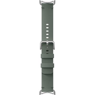 GOOGLE Smartwatch-Armband "Pixel Watch Band" Uhrenarmbänder grau (ivycraft leather, size small) Ersatzarmbänder