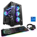 CSL Gaming-PC "Aqueon C77240 Extreme Edition" Computer Gr. Microsoft Windows 11 Home (64 Bit), 64 GB RAM 2000 GB SSD, schwarz Gaming PCs