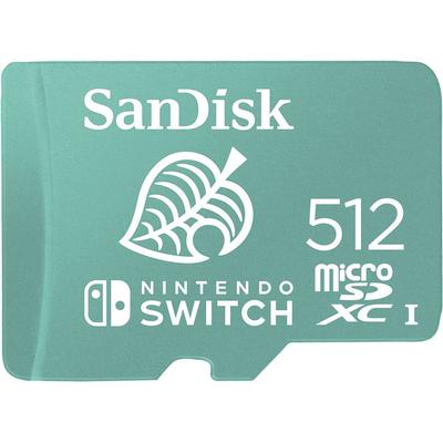 SANDISK Speicherkarte "microSDXC Extreme 512GB für Nintendo Switch" Speicherkarten Gr. 512 GB, grün microSD Karte