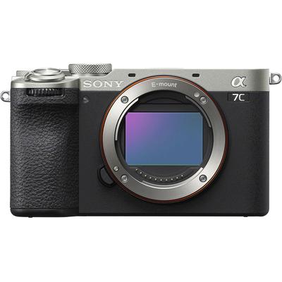SONY Systemkamera "Alpha 7C II", silber (silberfarben), B:12,4cm H:7,11cm T:6,34cm, Fotokameras