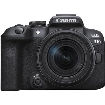 CANON Systemkamera "EOS R10 + RF-S 18-150mm F3.5-6.3 IS STM" Fotokameras schwarz Systemkameras
