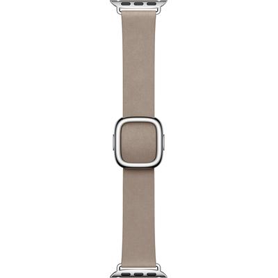 APPLE Smartwatch-Armband "41mm Modern Armband - Large" Uhrenarmbänder braun (mandel) Ersatzarmbänder
