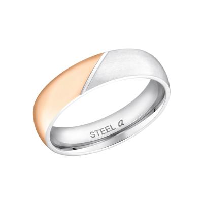 Fingerring AMOR "Klassisch" Gr. 62, gold (edelstahlfarben, gelbgoldfarben), Fingerringe, Damen, 62, Edelstahl, Made in Germany Image