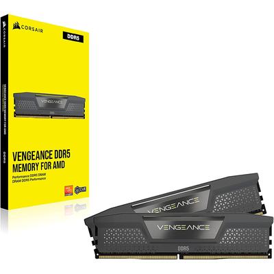 CORSAIR Arbeitsspeicher "VENGEANCE DDR5 5600", schwarz (eh13), 2x32GB, 5600 MHz, Arbeitsspeicher, - auf AMD Ryzen AM5-Systeme zugeschnitten