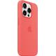 APPLE Smartphone-Hülle "iPhone 15 Pro Silikon mit MagSafe" Hüllen Gr. Apple iPhone 15 Pro, rosa (guave) Smartphone Hülle