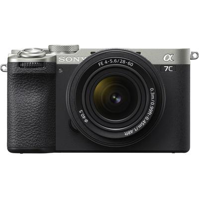 SONY Systemkamera "Alpha 7C II", schwarz (silber, schwarz), B:12,4cm H:7,11cm T:6,34cm, Fotokameras