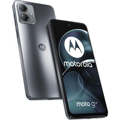 MOTOROLA Smartphone "moto g14" Mobiltelefone grau (steel grey) Smartphone Android