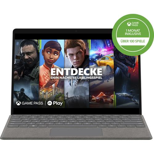 "MICROSOFT Convertible Notebook ""Surface Pro 9"" Notebooks Gr. 16 GB RAM 256 GB SSD, grau (platin) Convertible Notebooks"
