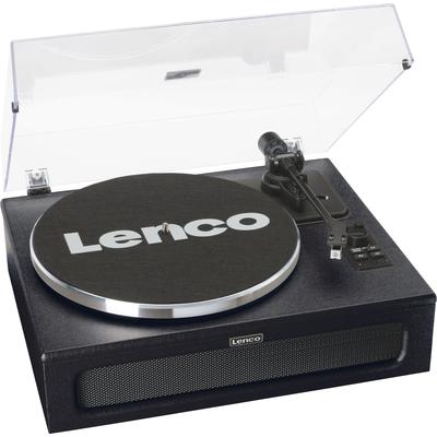 LENCO Plattenspieler "LS-430 Plattenspieler mit 4 Lautsprechern", schwarz, B:25cm H:15cm T:35cm, Plattenspieler