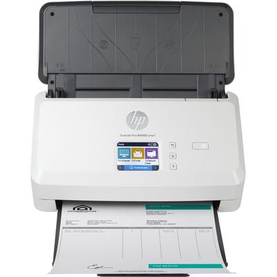 HP Einzugsscanner "ScanJet Pro N4000 snw1" Drucker schwarz-weiß (weiß, schwarz) Scanner