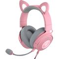 RAZER Gaming-Headset "Kraken Kitty V2 Pro" Kopfhörer rosa (silber, rosa) Gaming Headset