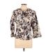 Coldwater Creek Blazer Jacket: Ivory Print Jackets & Outerwear - Women's Size 12