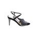 Vince Camuto Heels: Black Solid Shoes - Women's Size 9 - Open Toe